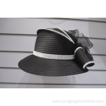 Women's Satin Ribbon Couture Formal Hats